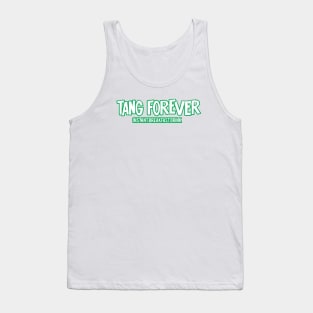 Tang Forever Instant Breakfast Drink White Green Tank Top